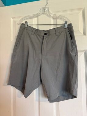 Banana Republic Men's Light Gray Flat-Front Shorts